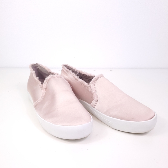 Joie Pink Satin Slip-on Sneakers - Picture 4 of 6